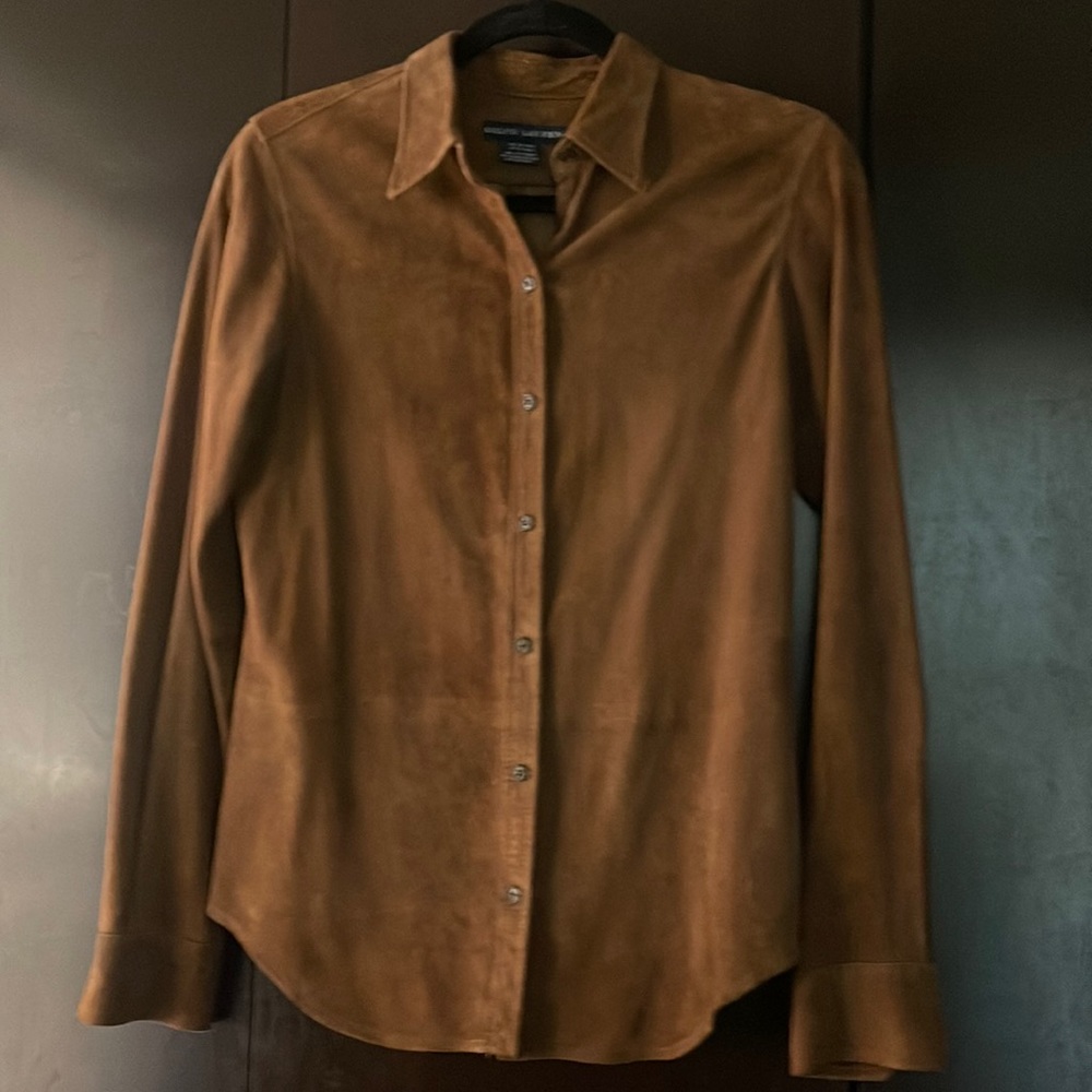 Ralph Lauren Suede Shirt size 6